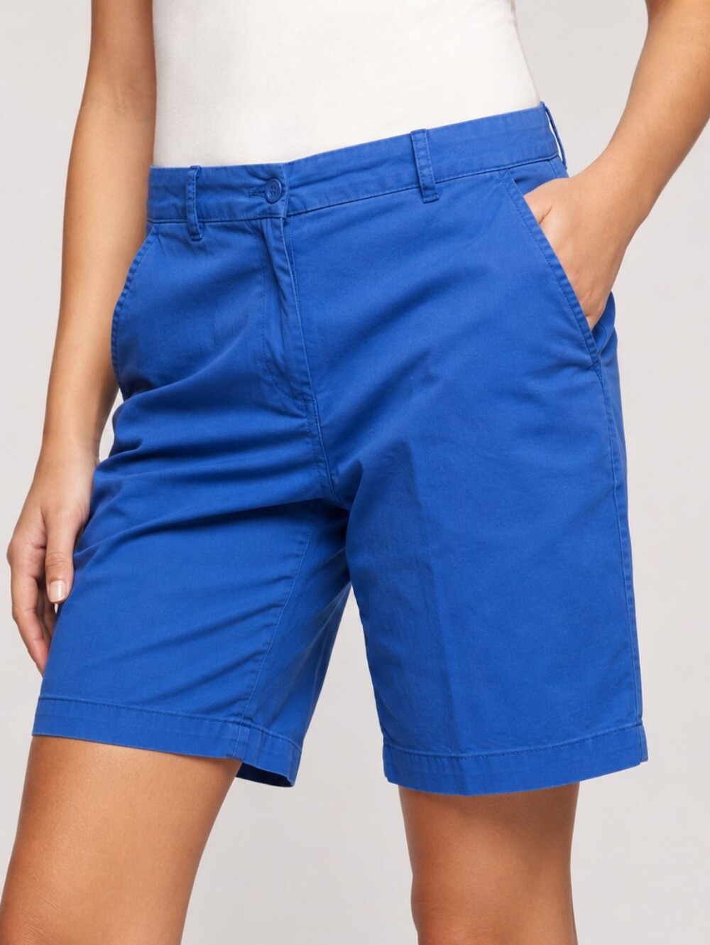 💙 98% Cotton Blue Casual Ladies Shorts
